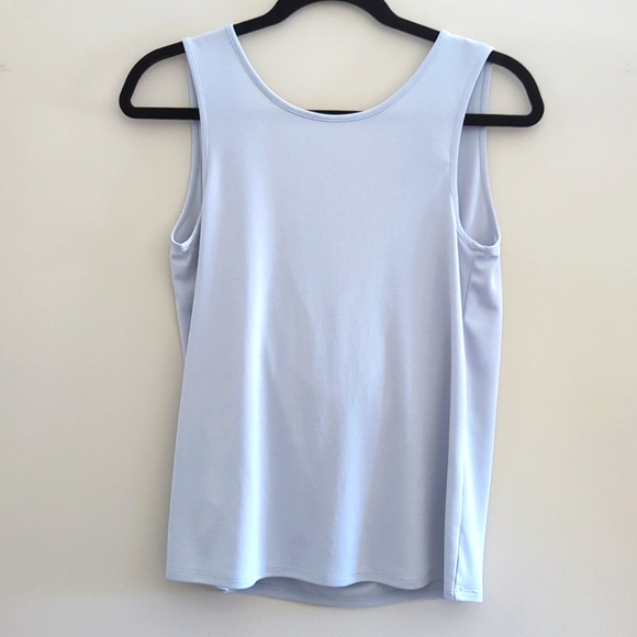 BCBG MaxAzria draped tank top light blue XS - Picture 2 of 7